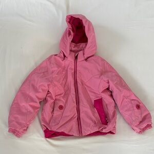 Spyder Kids Vibrant Pink Hooded Ski Jacket size 5